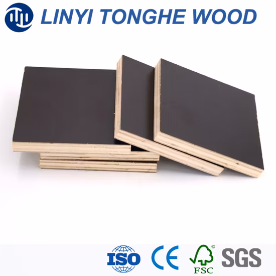 O papel da madeira compensada de 18mm enfrentou a placa fenólica da placa laminada bom preço